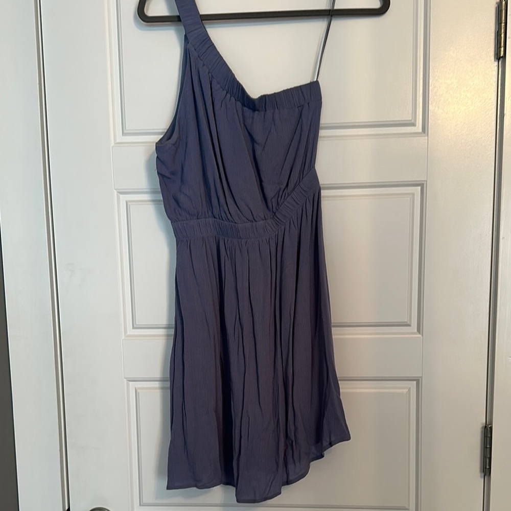Abercrombie & Fitch One Shoulder Dress in Purple